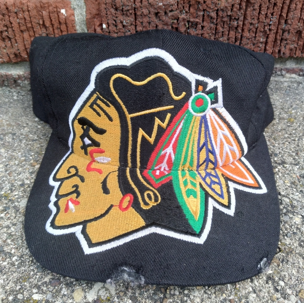 Vintage full face chicago Blackhawks snapback